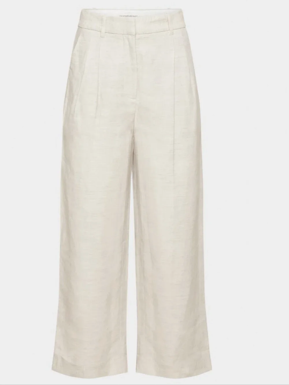 ARITZIA WILFRED THE EFFORTLESS PANT CROPPED ECRU CRUISE LINEN SIZE 2